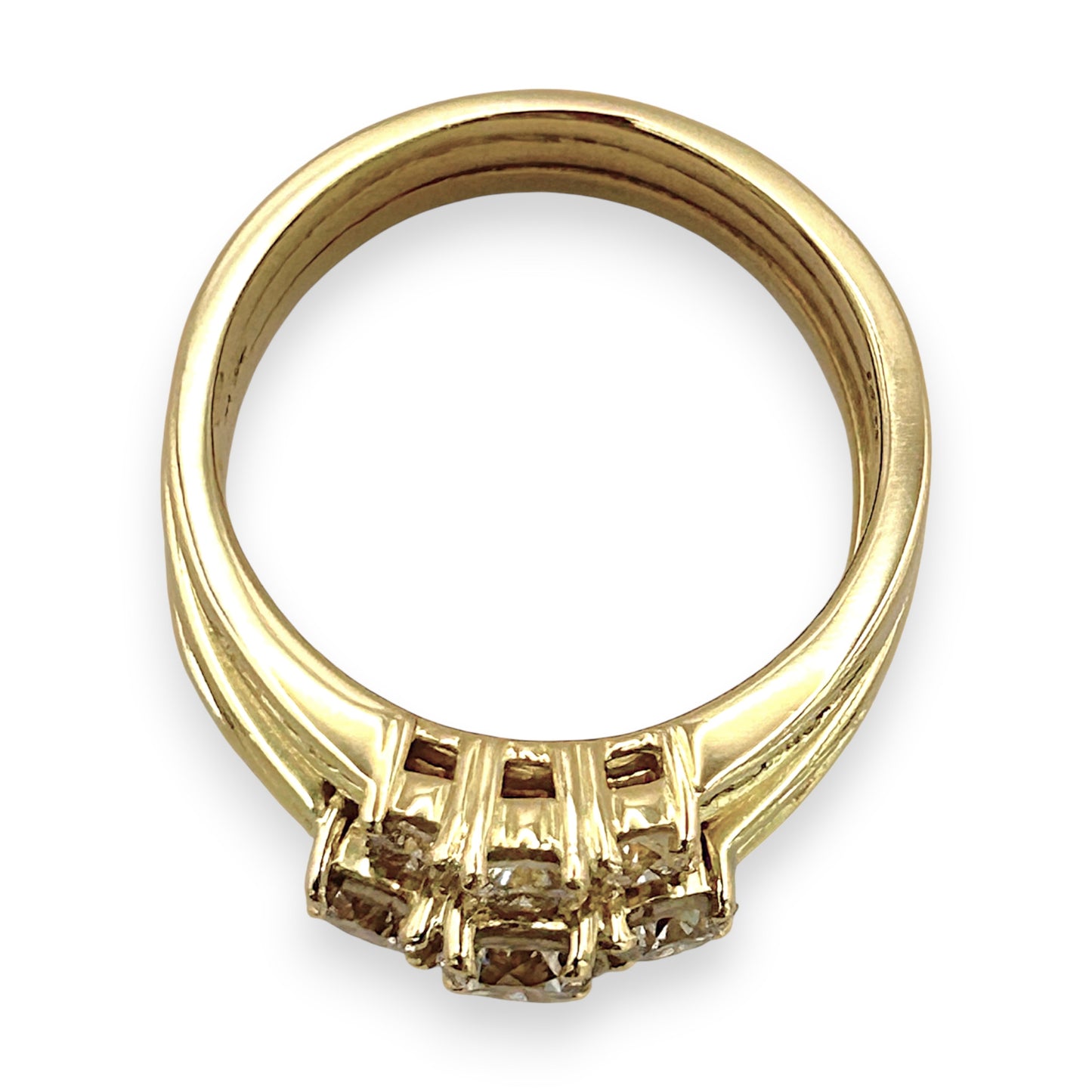 NZGD | 18ct Gold Radiant Trinity Crown Ring Valuation $10,700