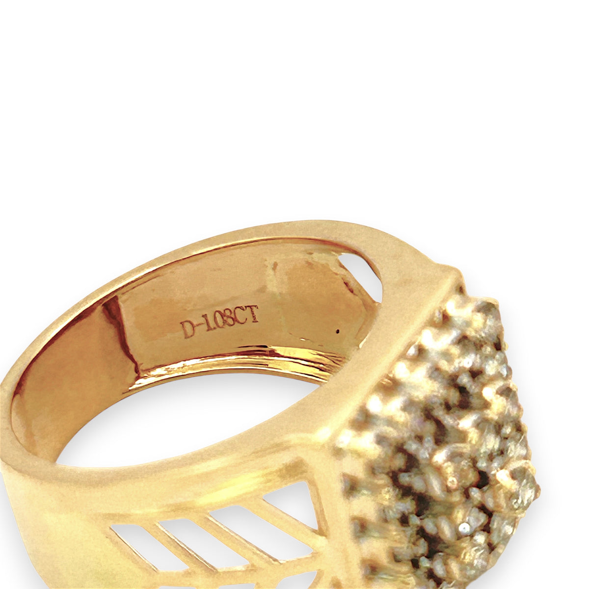 NZGD | 18ct Gold Aurora Edge Spark Ring Valuation $7,200