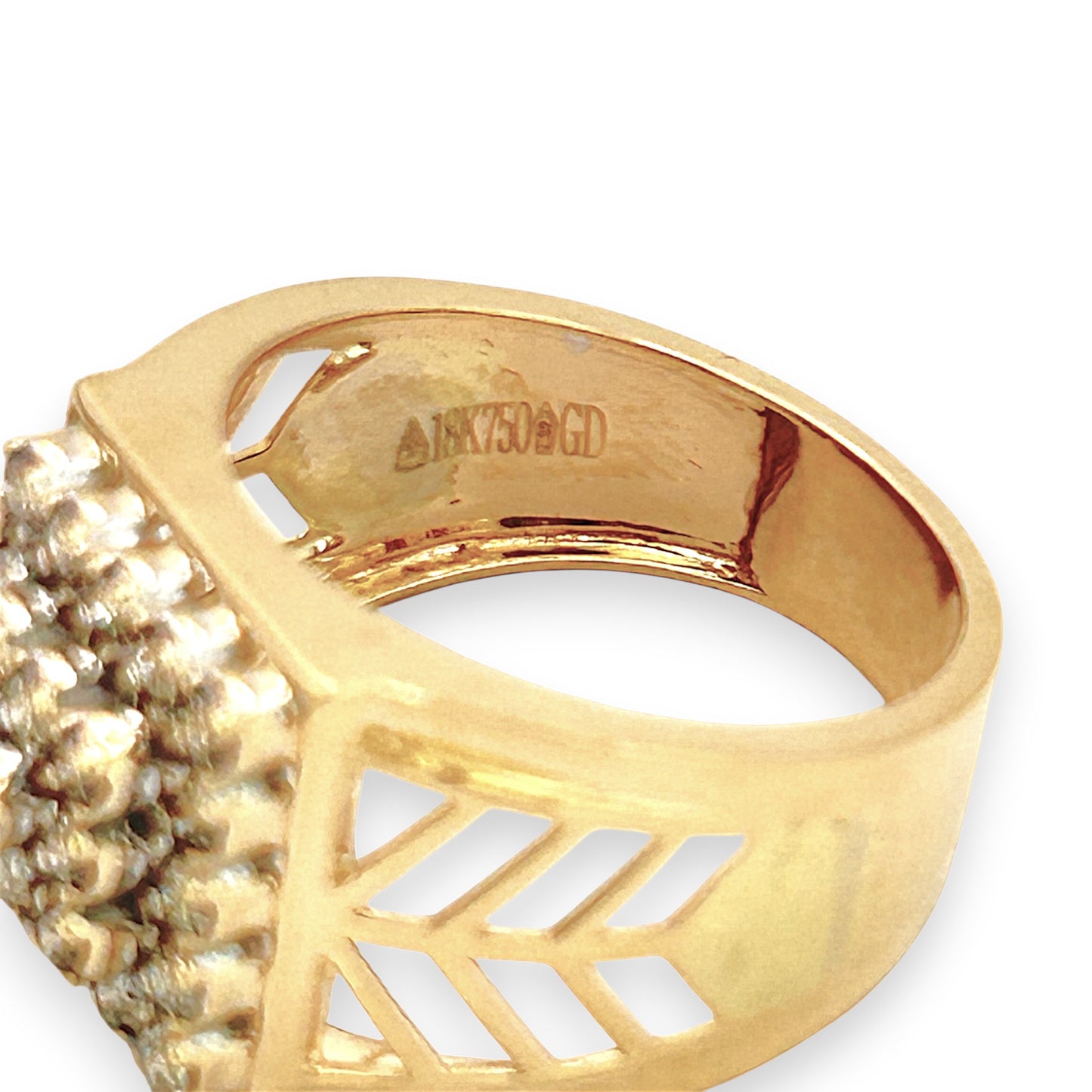 NZGD | 18ct Gold Aurora Edge Spark Ring Valuation $7,200