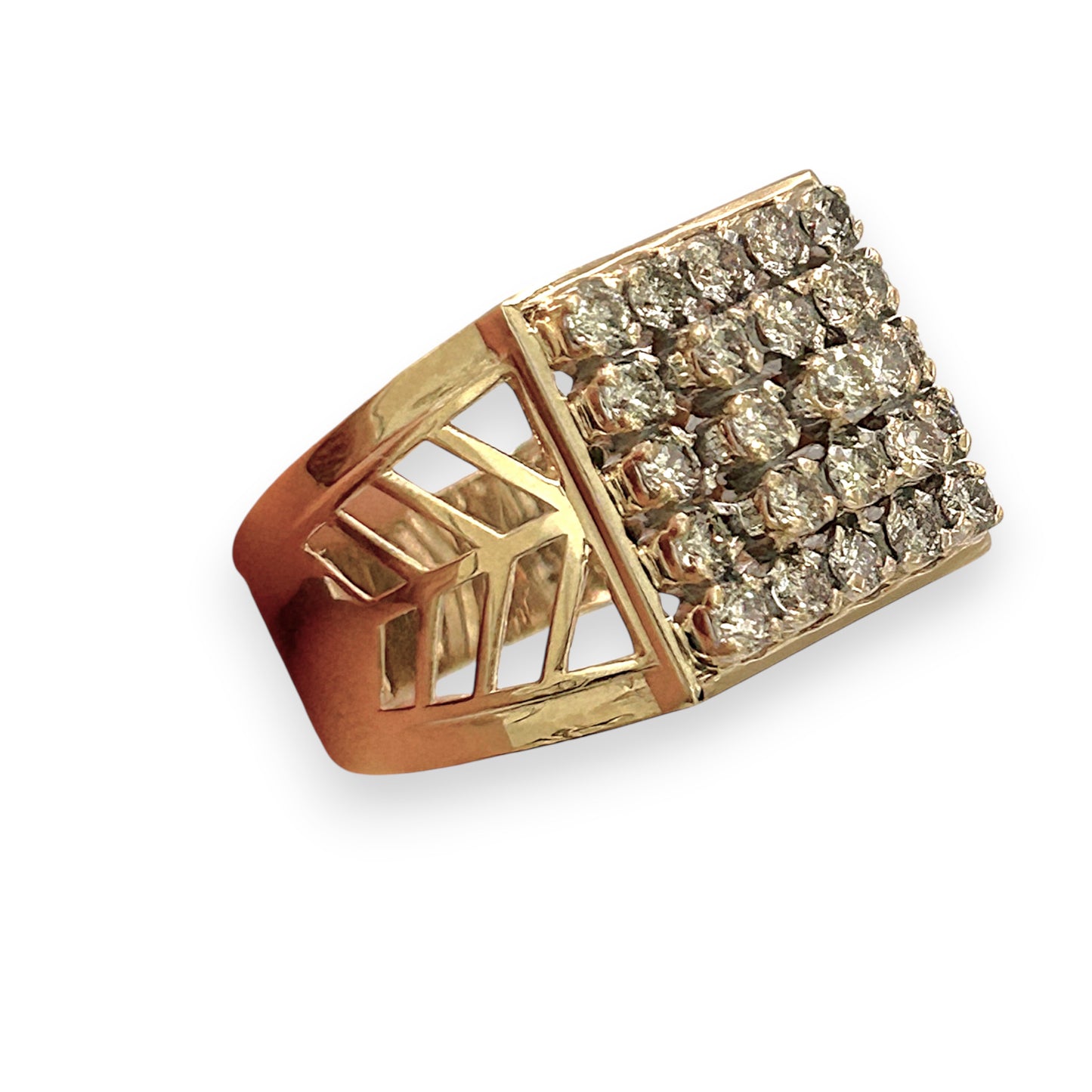 NZGD | 18ct Gold Aurora Edge Spark Ring Valuation $7,200