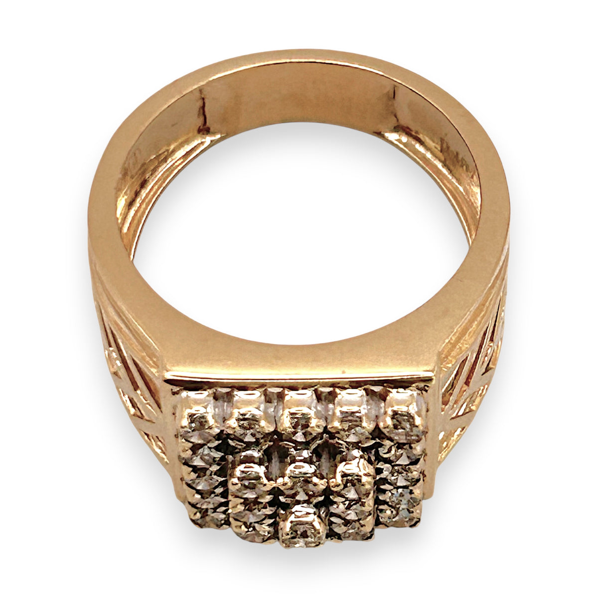 NZGD | 18ct Gold Aurora Edge Spark Ring Valuation $7,200