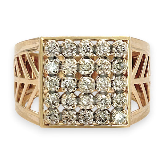 NZGD | 18ct Gold Aurora Edge Spark Ring Valuation $7,200