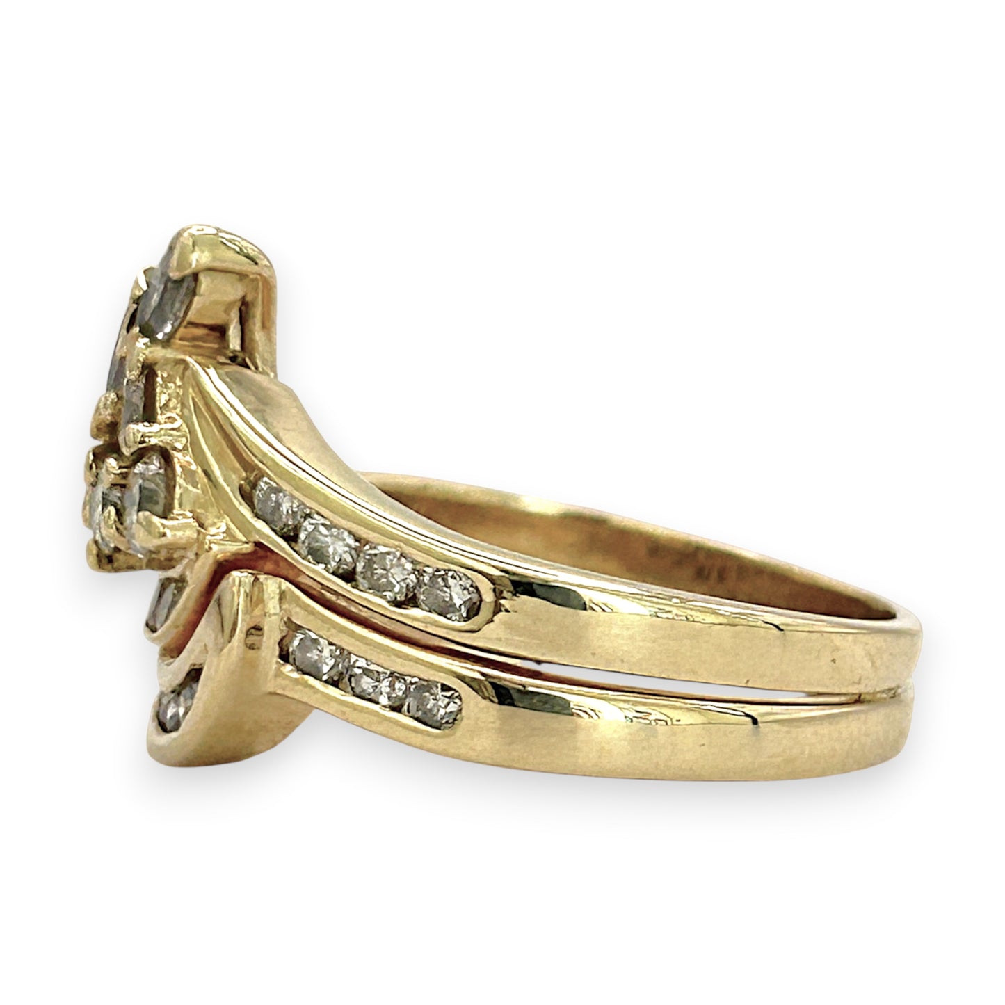 NZGD | 18ct Gold MHJ Celestial Petal Spark Ring Valuation $8,650