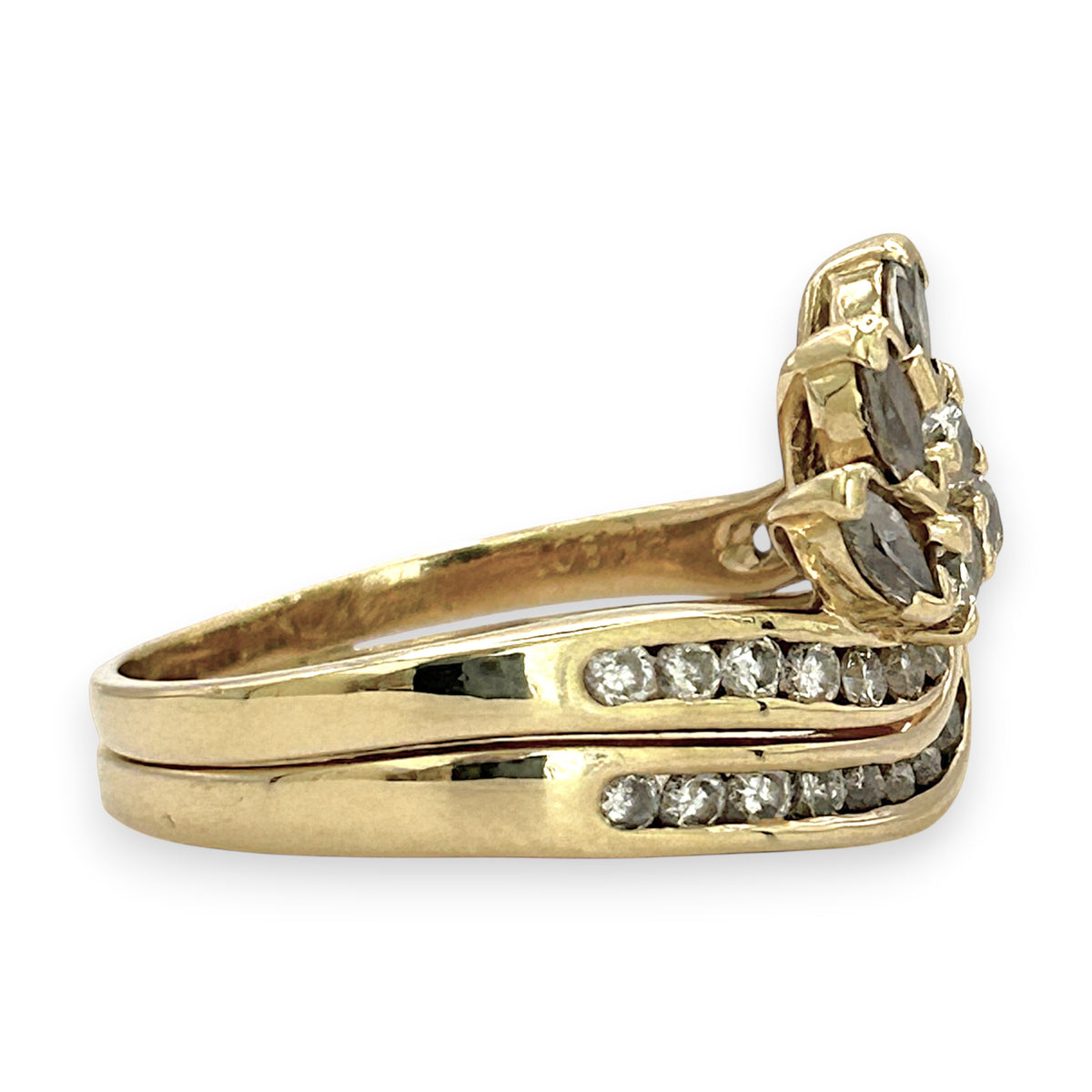 NZGD | 18ct Gold MHJ Celestial Petal Spark Ring Valuation $8,650