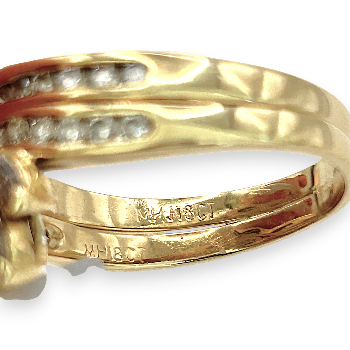 NZGD | 18ct Gold MHJ Celestial Petal Spark Ring Valuation $8,650