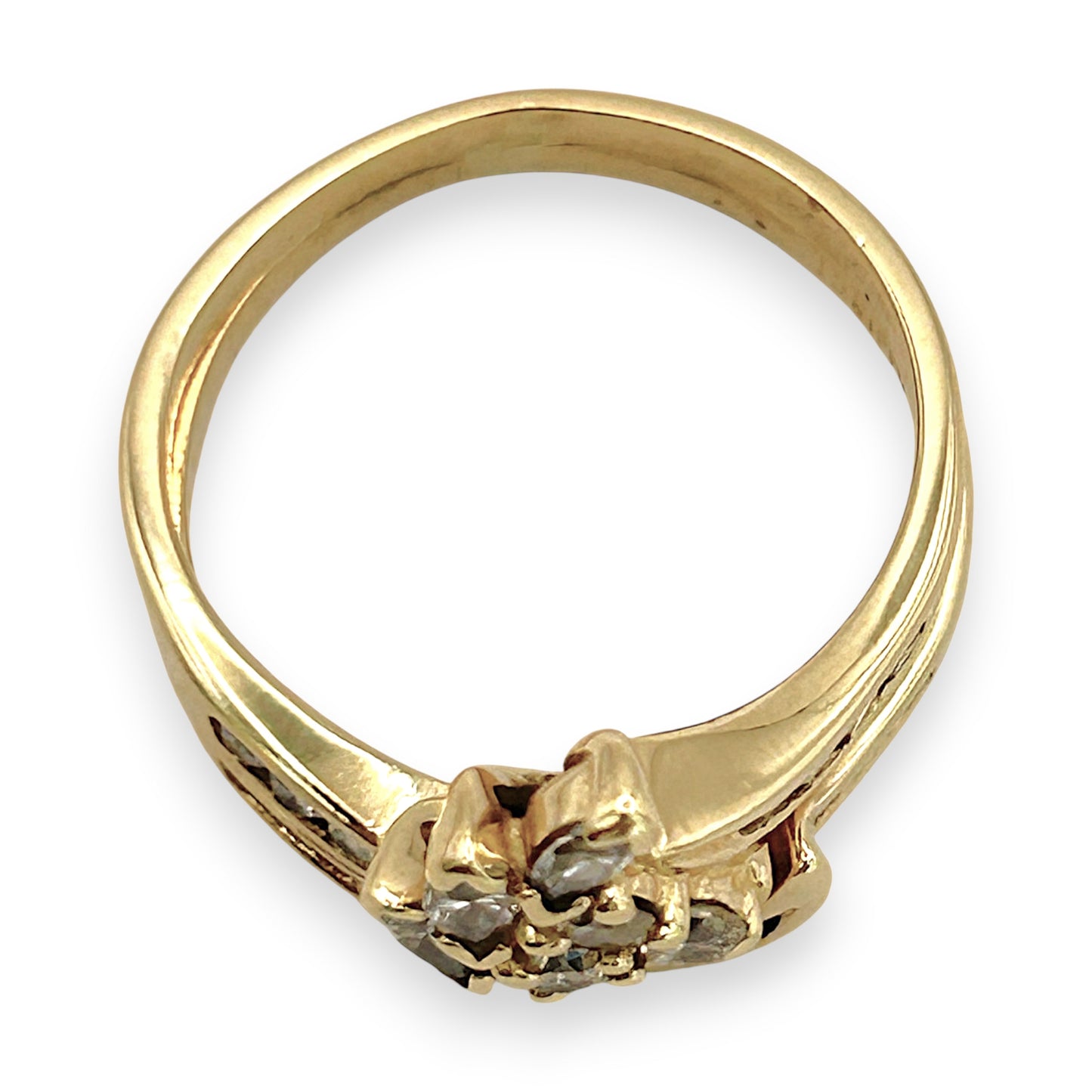 NZGD | 18ct Gold MHJ Celestial Petal Spark Ring Valuation $8,650