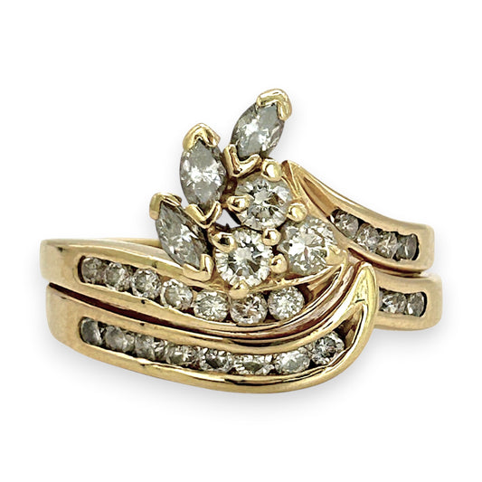 NZGD | 18ct Gold MHJ Celestial Petal Spark Ring Valuation $8,650