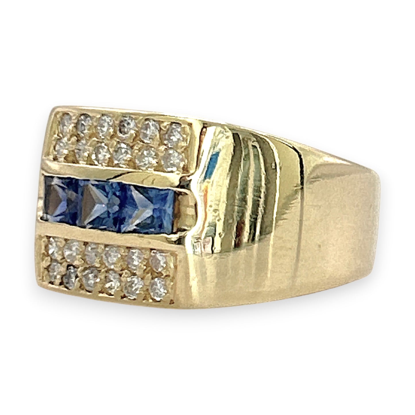 NZGD | 18ct Gold Sapphire Regent Crest Ring Valuation $7,500