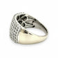 NZGD | 18ct White Gold MHJ Frosted Elegance Halo Ring Valuation $7,000