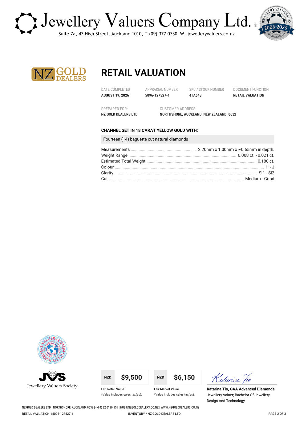 NZGD | 18ct Gold Ring Imperial Halo Pavilion Valuation $9,500
