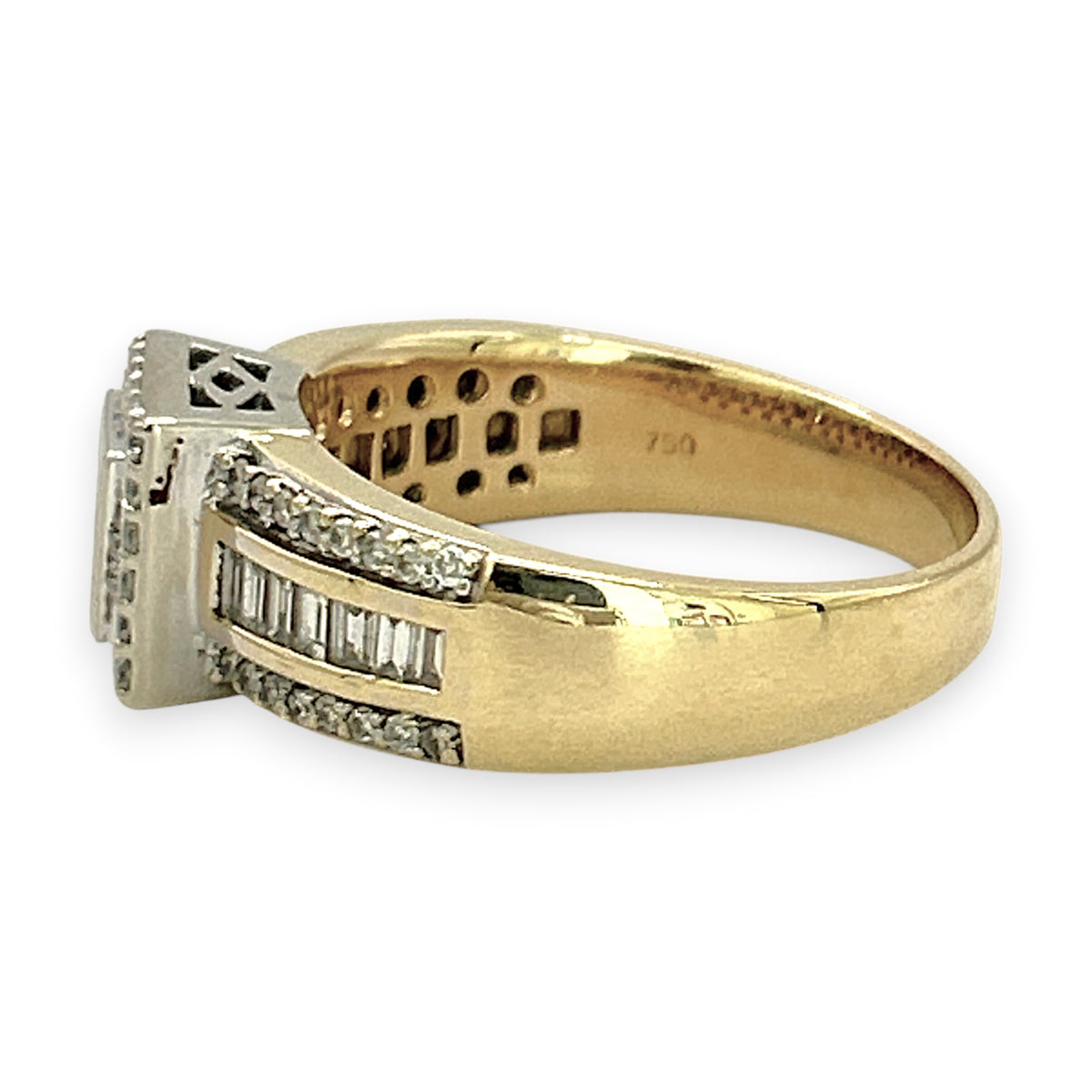 NZGD | 18ct Gold Ring Imperial Halo Pavilion Valuation $9,500
