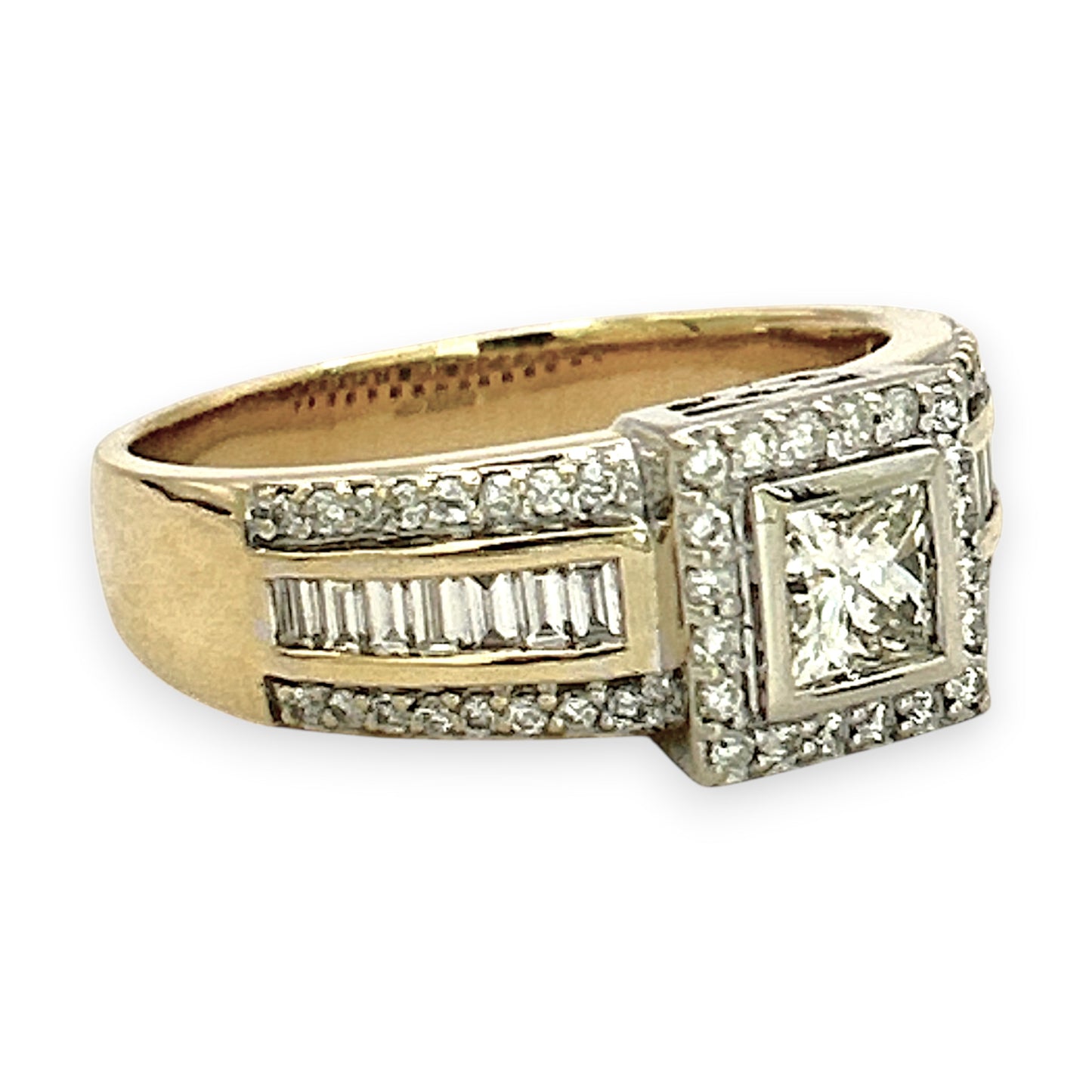 NZGD | 18ct Gold Ring Imperial Halo Pavilion Valuation $9,500