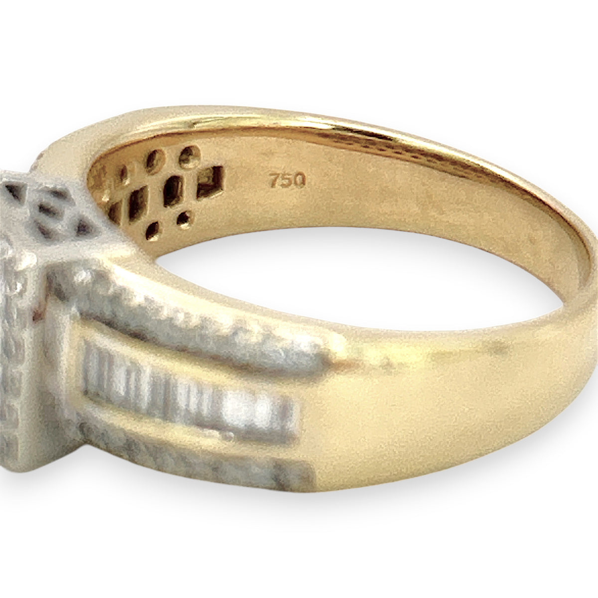 NZGD | 18ct Gold Ring Imperial Halo Pavilion Valuation $9,500