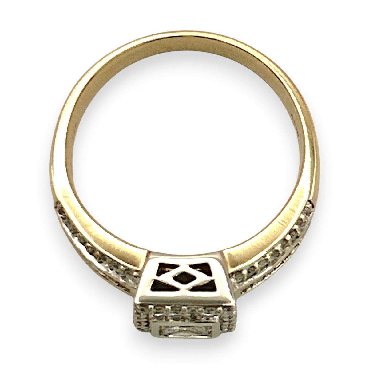 NZGD | 18ct Gold Ring Imperial Halo Pavilion Valuation $9,500