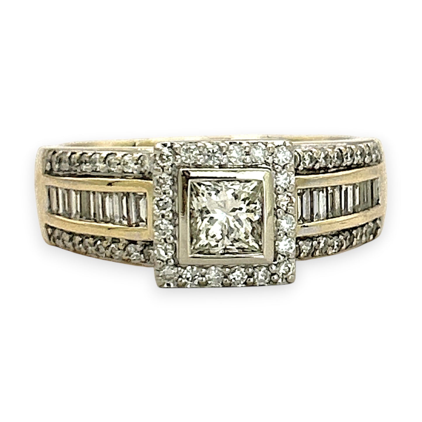 NZGD | 18ct Gold Ring Imperial Halo Pavilion Valuation $9,500