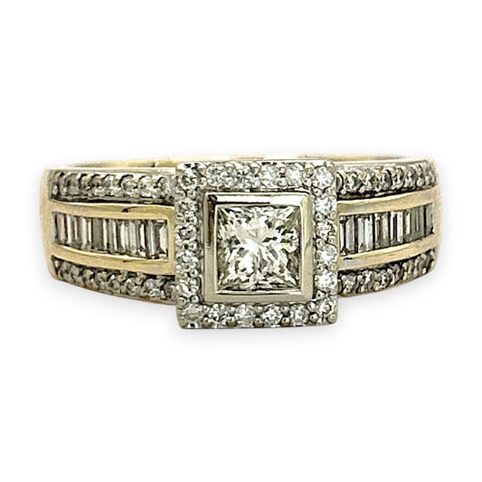 NZGD | 18ct Gold Ring Imperial Halo Pavilion Valuation $9,500