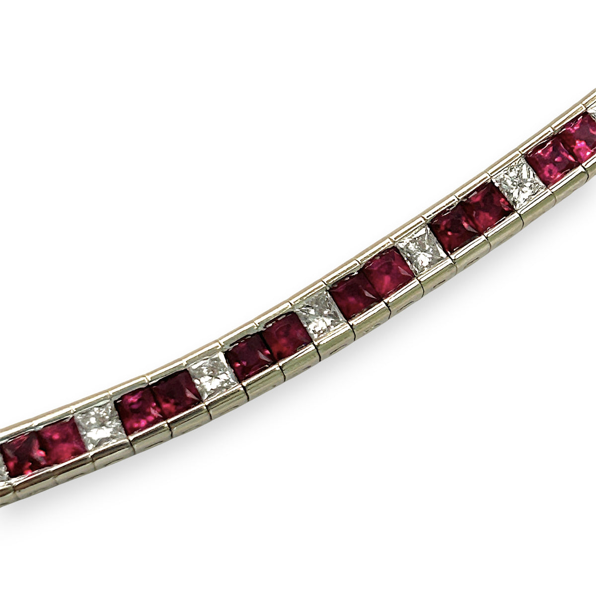 NZGD | 18ct Gold Ruby Royale Tennis Bracelet Valuation $23,000