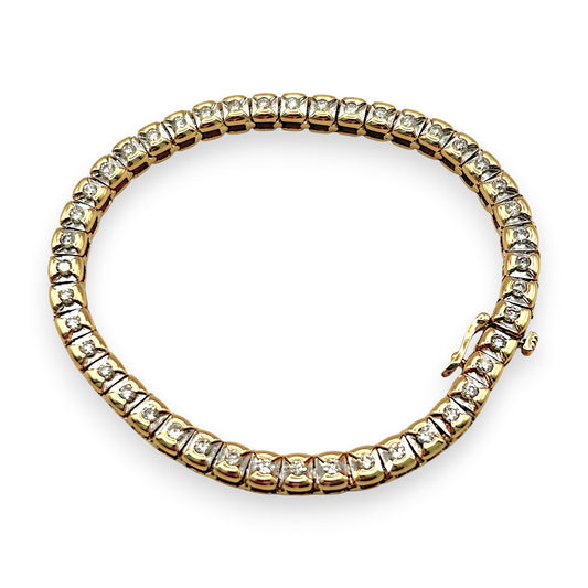 NZGD | 18ct Gold Celestial Éclat Tennis Bracelet Valuation $18,000