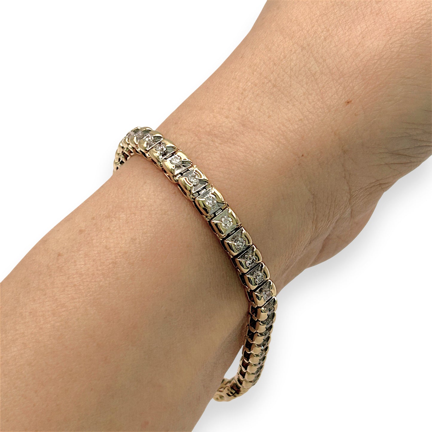 NZGD | 18ct Gold Celestial Éclat Tennis Bracelet Valuation $18,000
