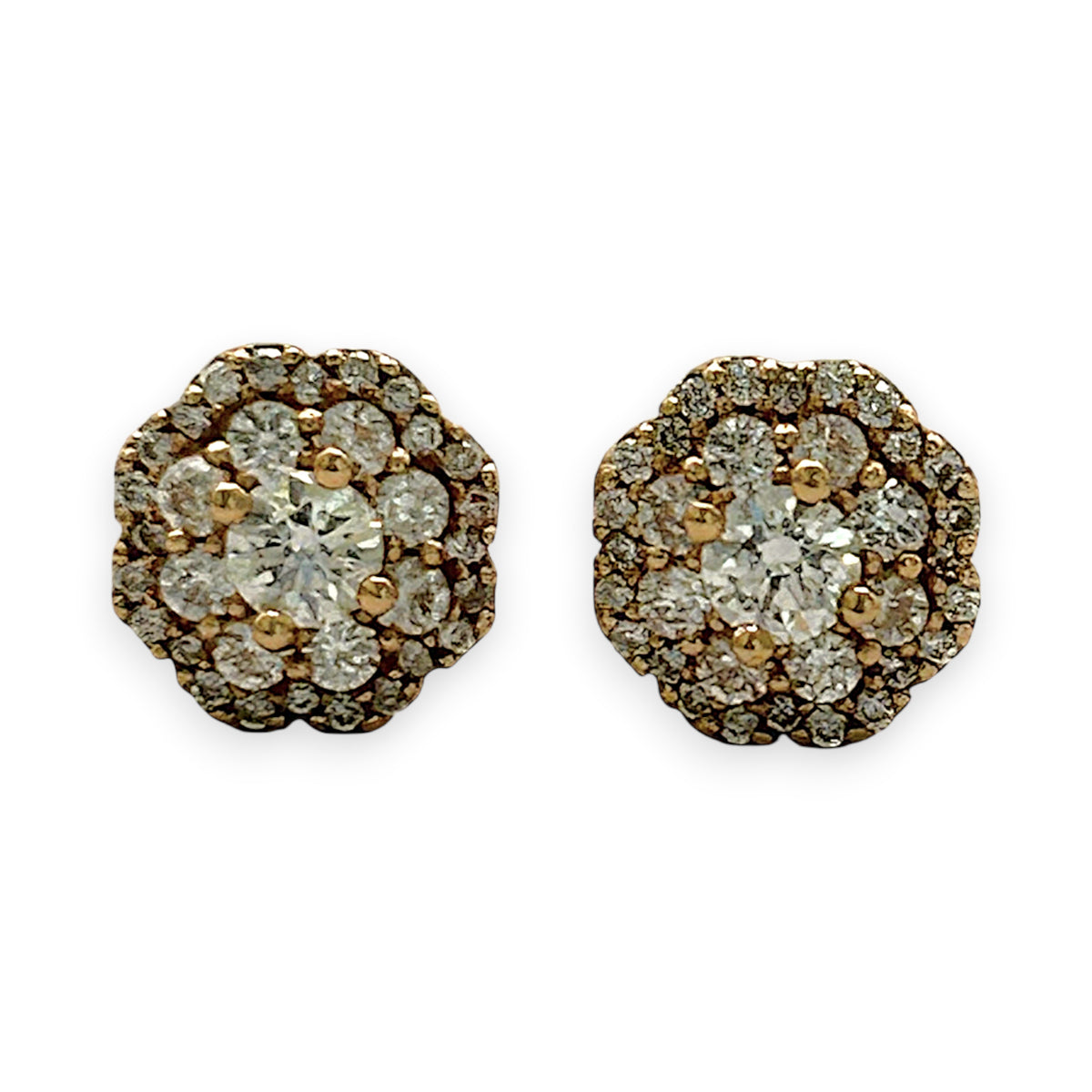 NZGD | 18ct Rose Gold Blush Crown Maple Diamond Earring & Pendant Set
