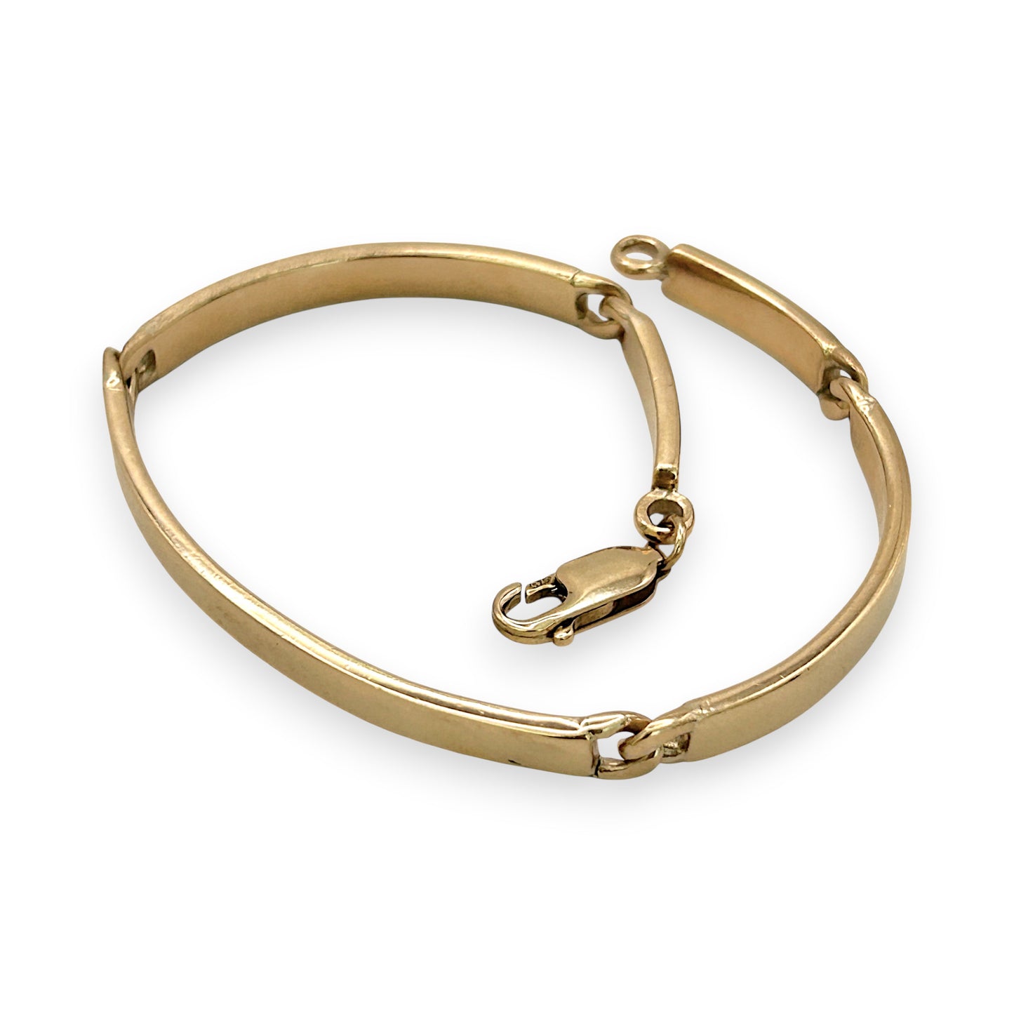 NZGD | 9ct Gold Lustre Curve Bracelet