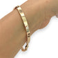 NZGD | 9ct Gold Lustre Curve Bracelet