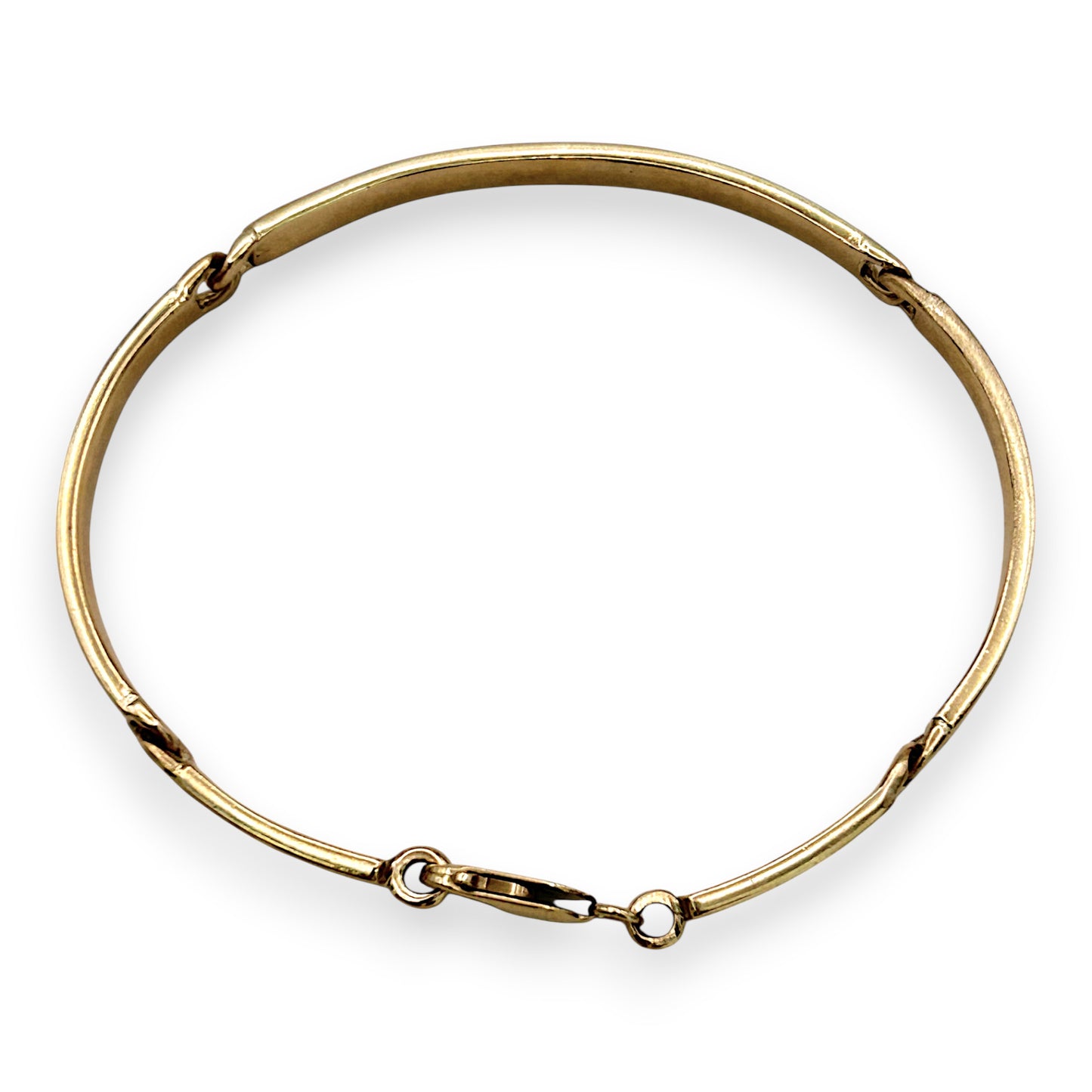 NZGD | 9ct Gold Lustre Curve Bracelet