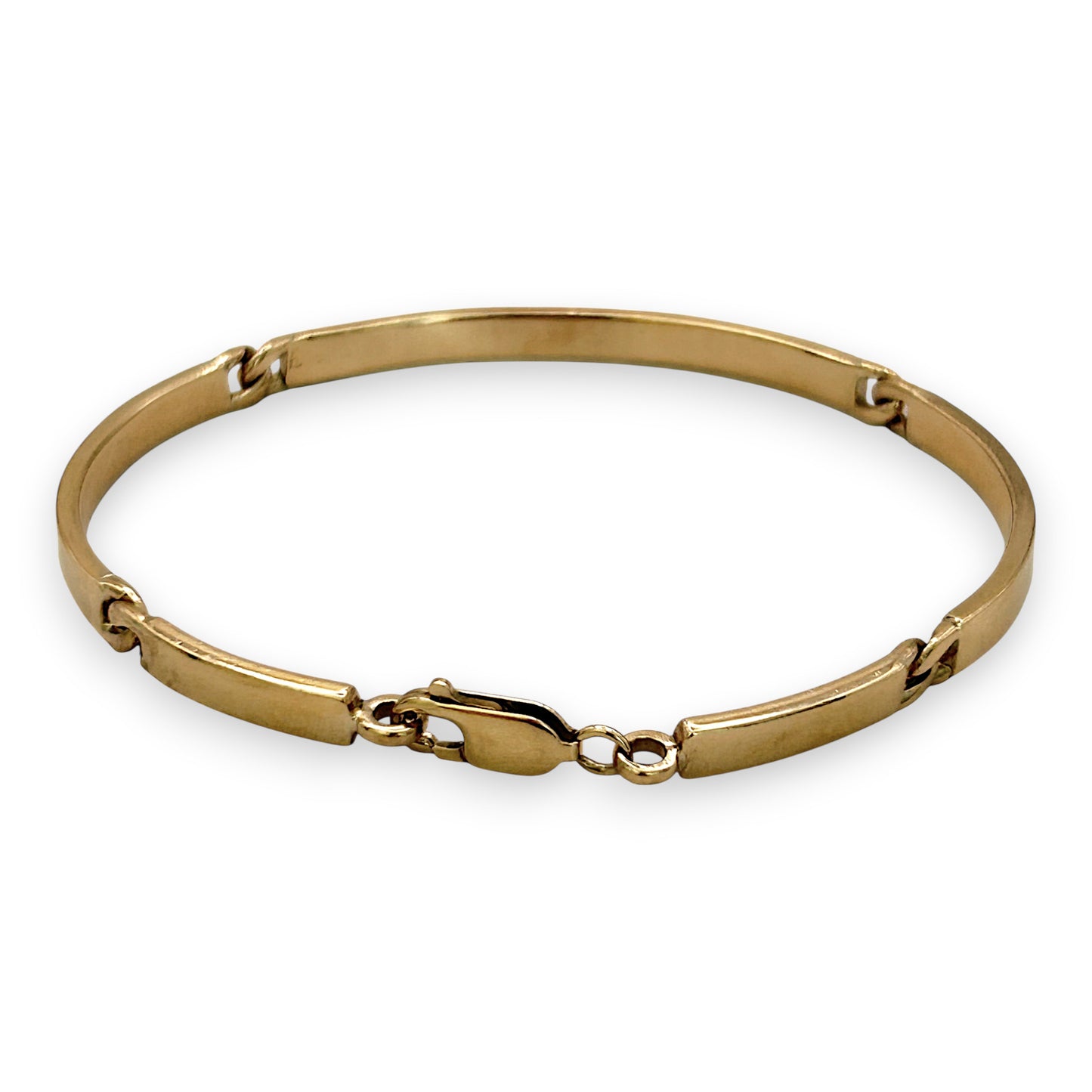 NZGD | 9ct Gold Lustre Curve Bracelet