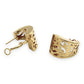 BRAND NEW | 18ct Gold Aurora Filigree Crest Earrings