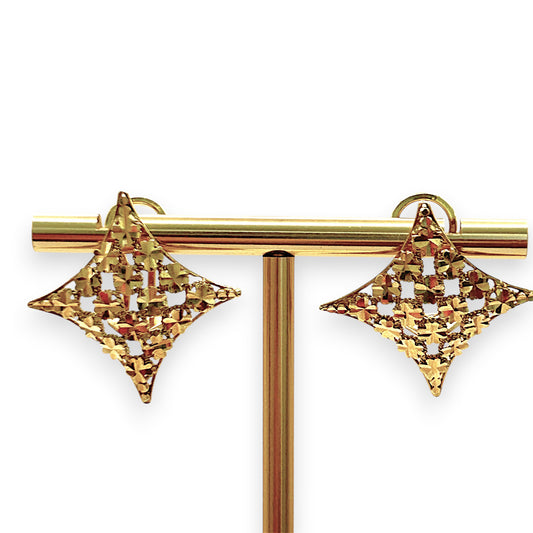NZGD | 18ct Gold Clover Spark Majesty Earrings