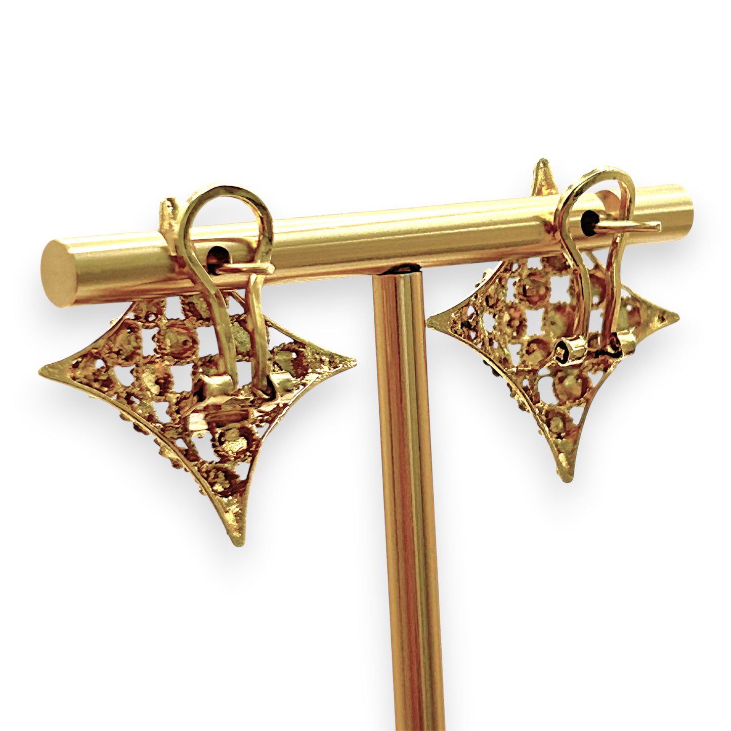 NZGD | 18ct Gold Clover Spark Majesty Earrings