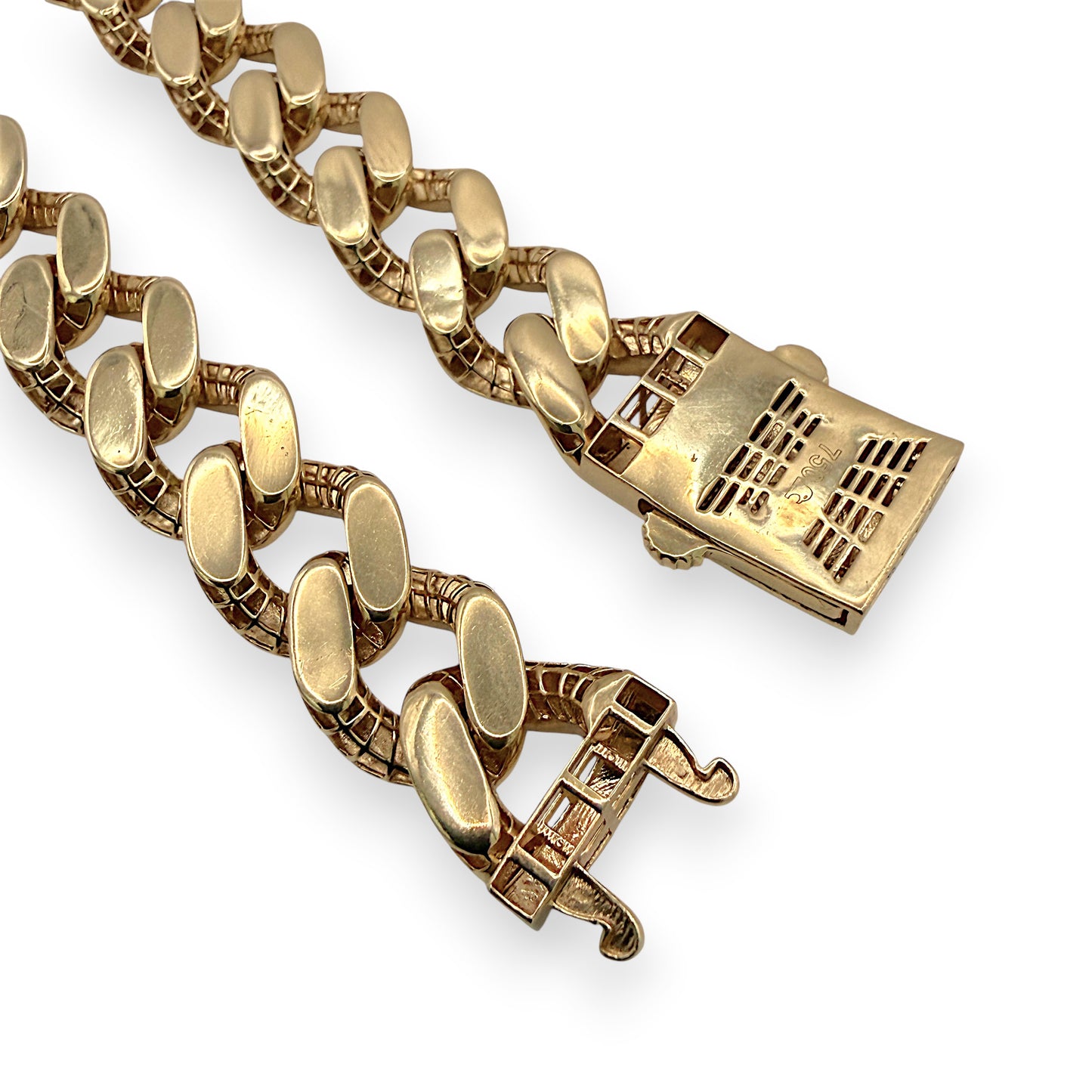 NZGD | 18ct Gold Imperial Cuban Link Bracelet 20.5cm