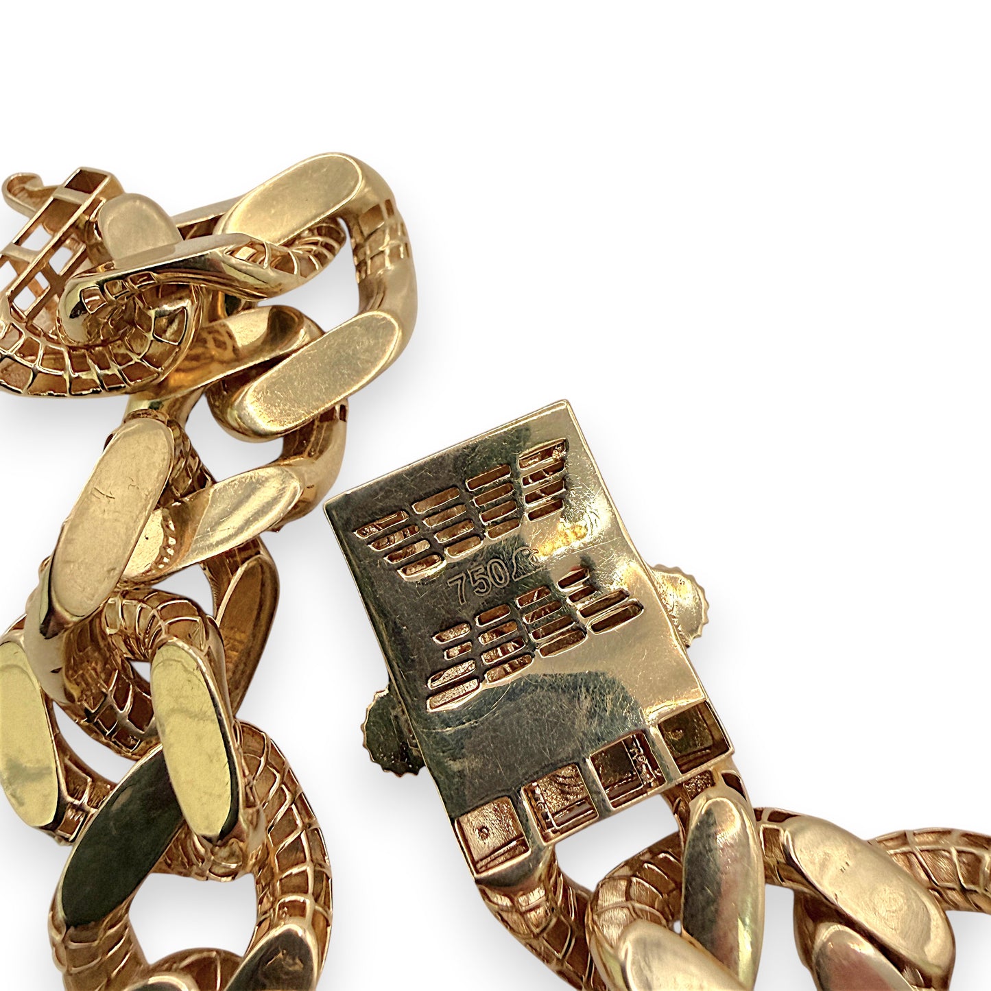 NZGD | 18ct Gold Imperial Cuban Link Bracelet 20.5cm