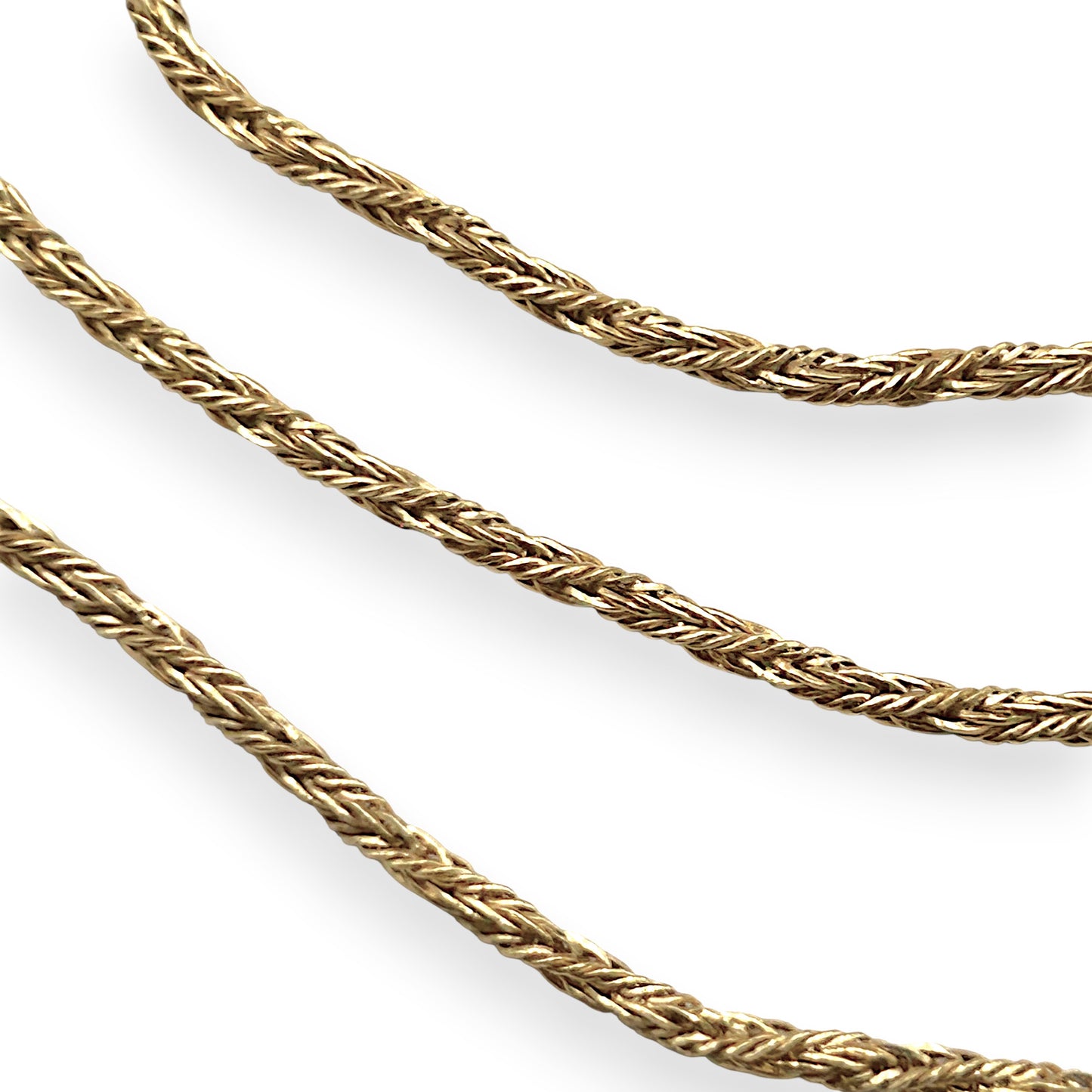 NZGD | 18ct Gold UNOAERRE Aurora Wheat‑Cord Chain 79cm