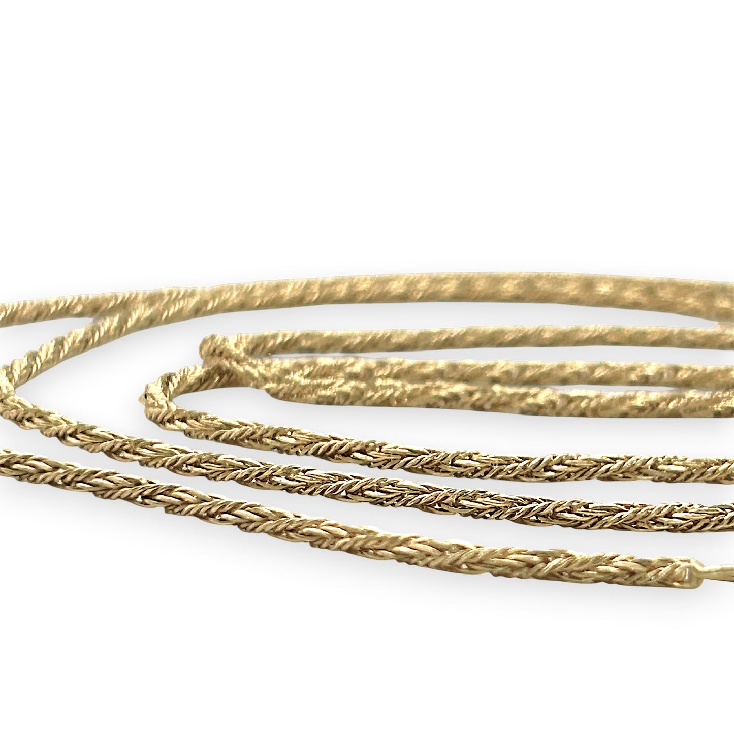 NZGD | 18ct Gold UNOAERRE Aurora Wheat‑Cord Chain 79cm