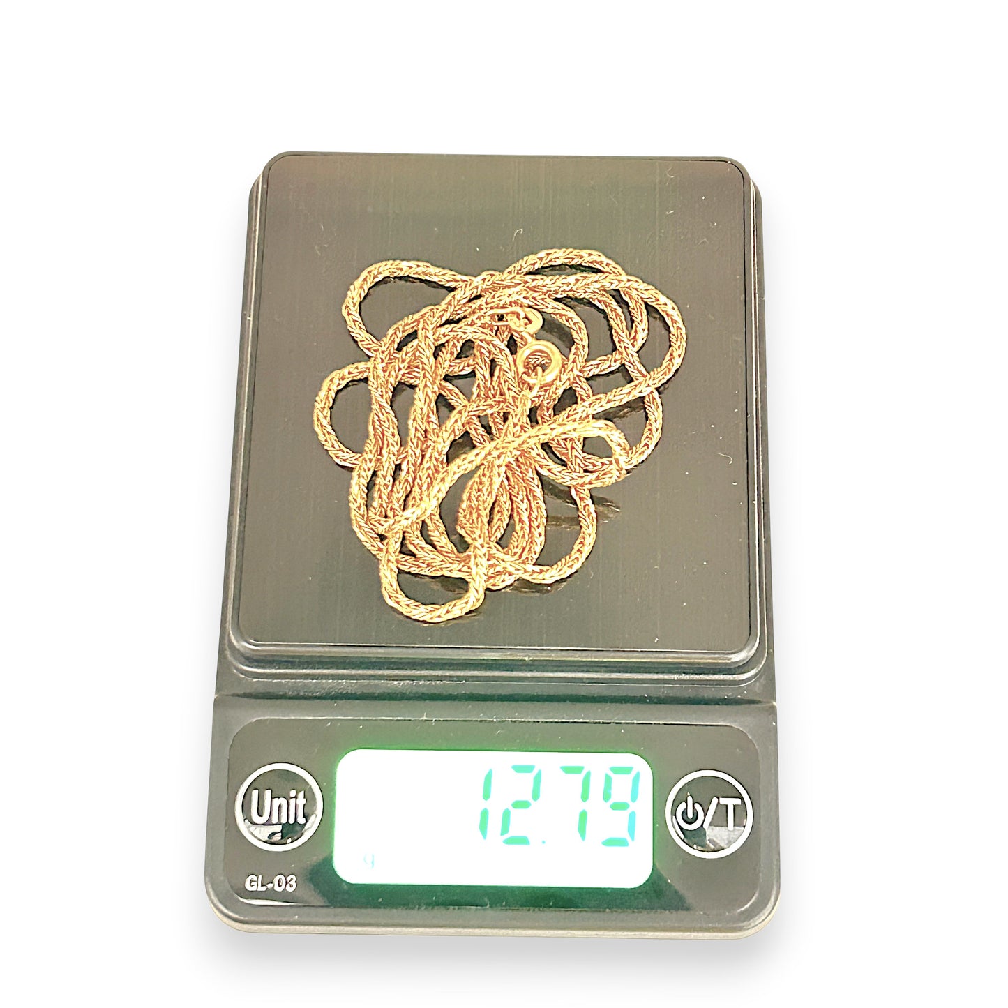 NZGD | 18ct Gold UNOAERRE Aurora Wheat‑Cord Chain 79cm
