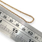 NZGD | 18ct Gold UNOAERRE Aurora Wheat‑Cord Chain 79cm