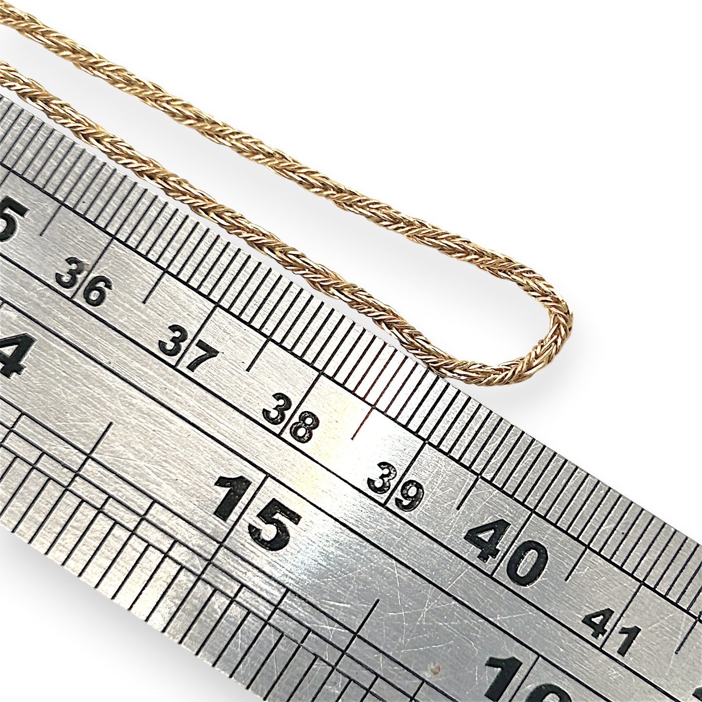 NZGD | 18ct Gold UNOAERRE Aurora Wheat‑Cord Chain 79cm