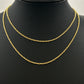 NZGD | 18ct Gold UNOAERRE Aurora Wheat‑Cord Chain 79cm
