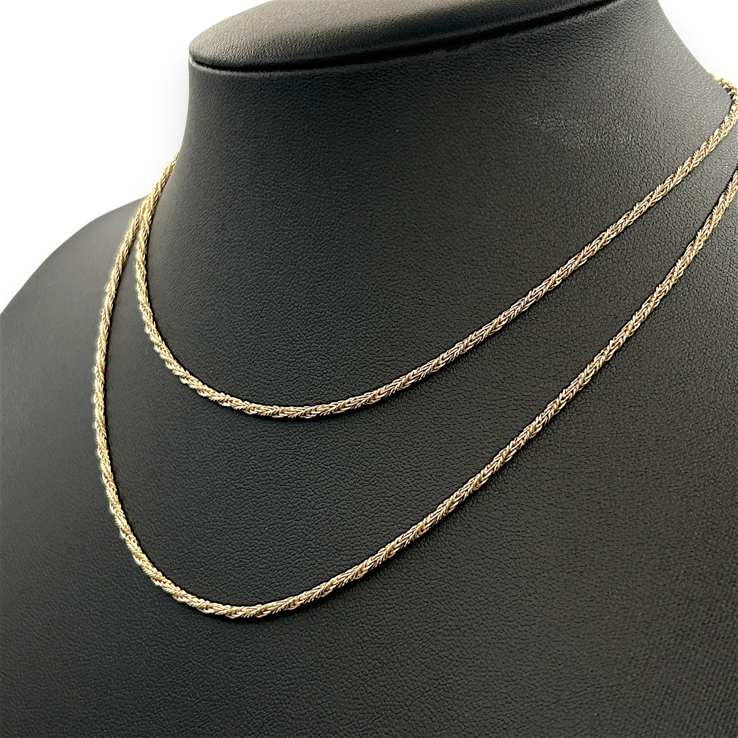 NZGD | 18ct Gold UNOAERRE Aurora Wheat‑Cord Chain 79cm