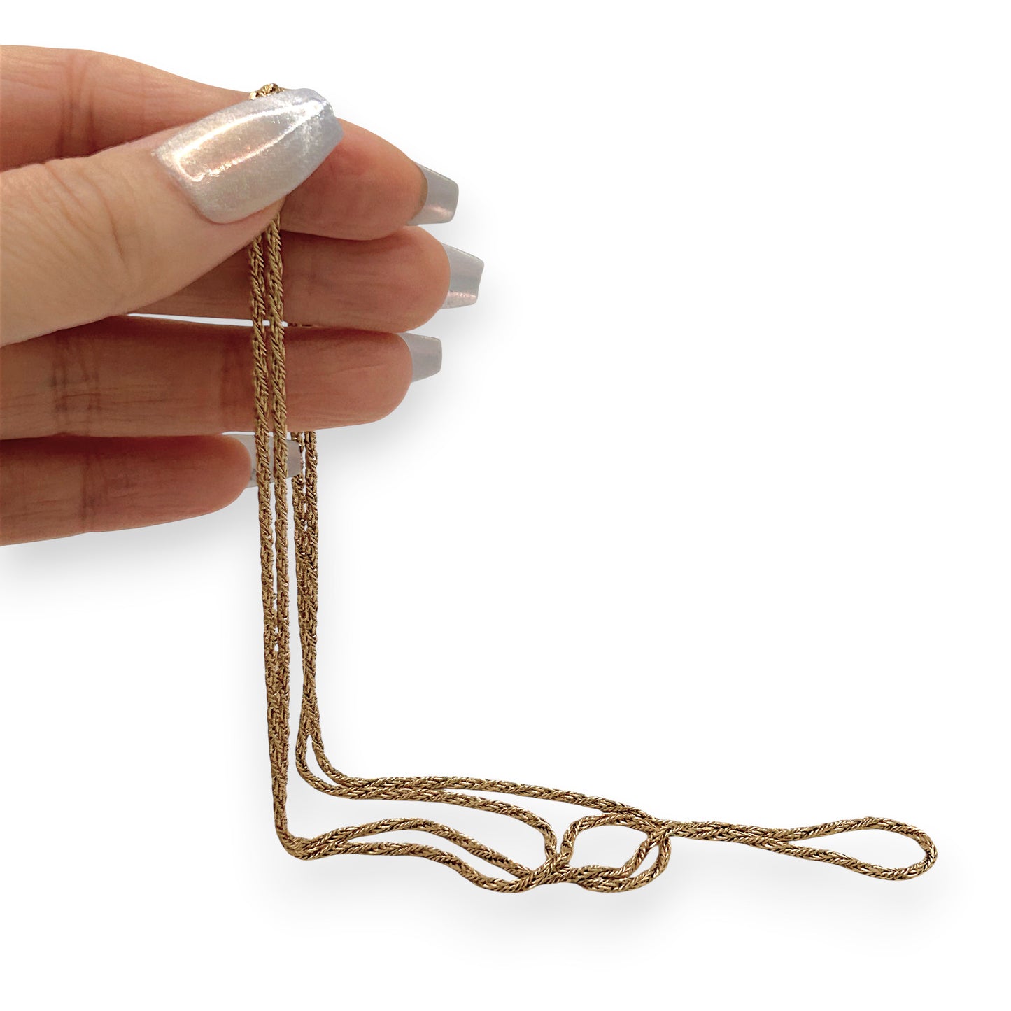 NZGD | 18ct Gold UNOAERRE Aurora Wheat‑Cord Chain 79cm