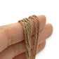 NZGD | 18ct Gold UNOAERRE Aurora Wheat‑Cord Chain 79cm