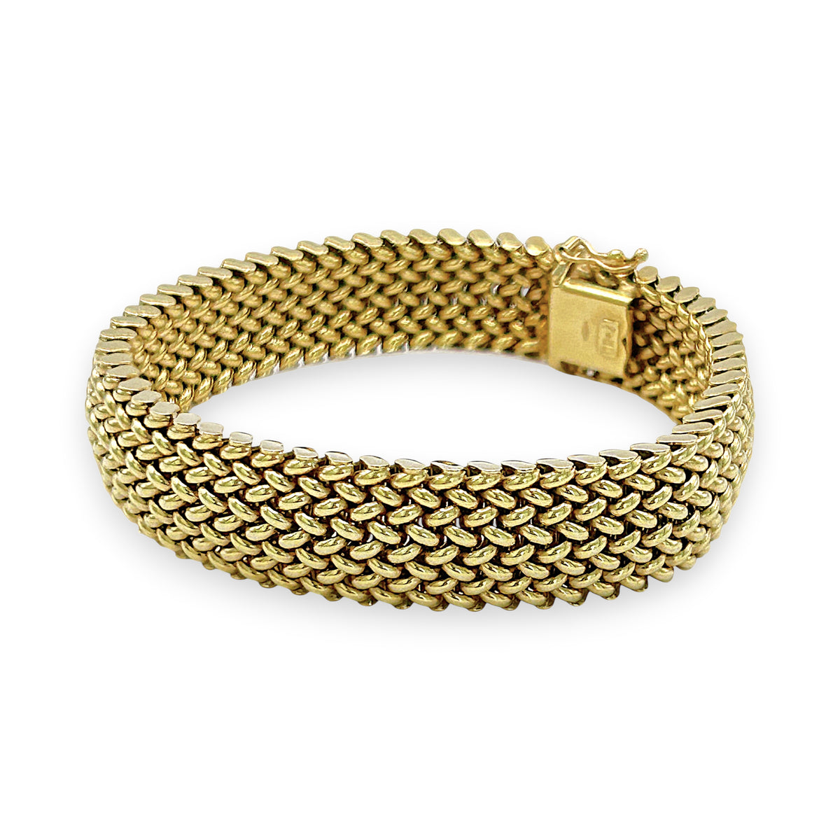 NZGD | 14ct Gold Radiant Woven Glow Bracelet 19cm