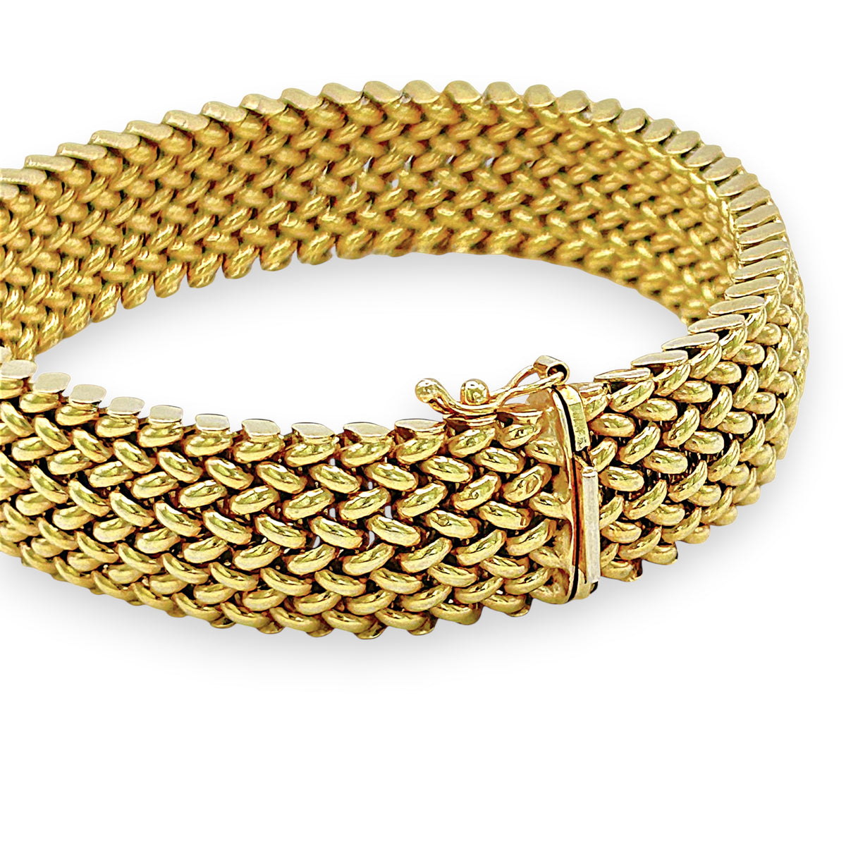 NZGD | 14ct Gold Radiant Woven Glow Bracelet 19cm