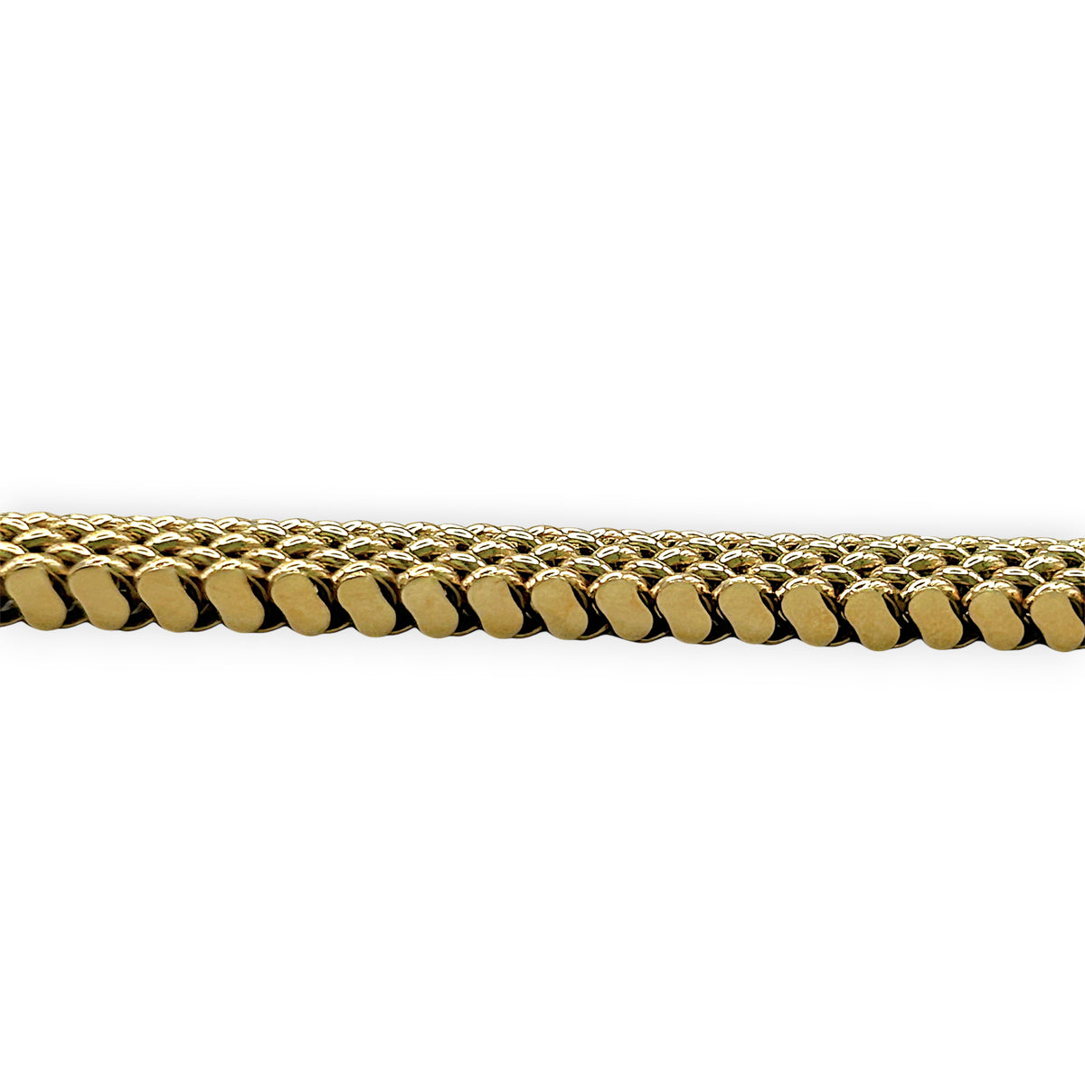 NZGD | 14ct Gold Radiant Woven Glow Bracelet 19cm