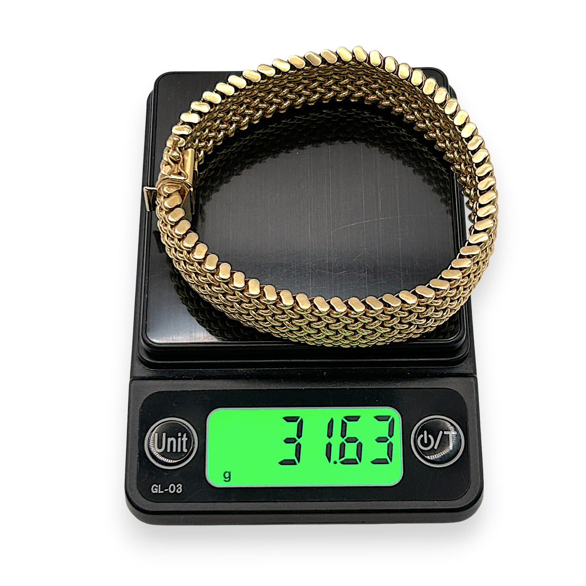 NZGD | 14ct Gold Radiant Woven Glow Bracelet 19cm