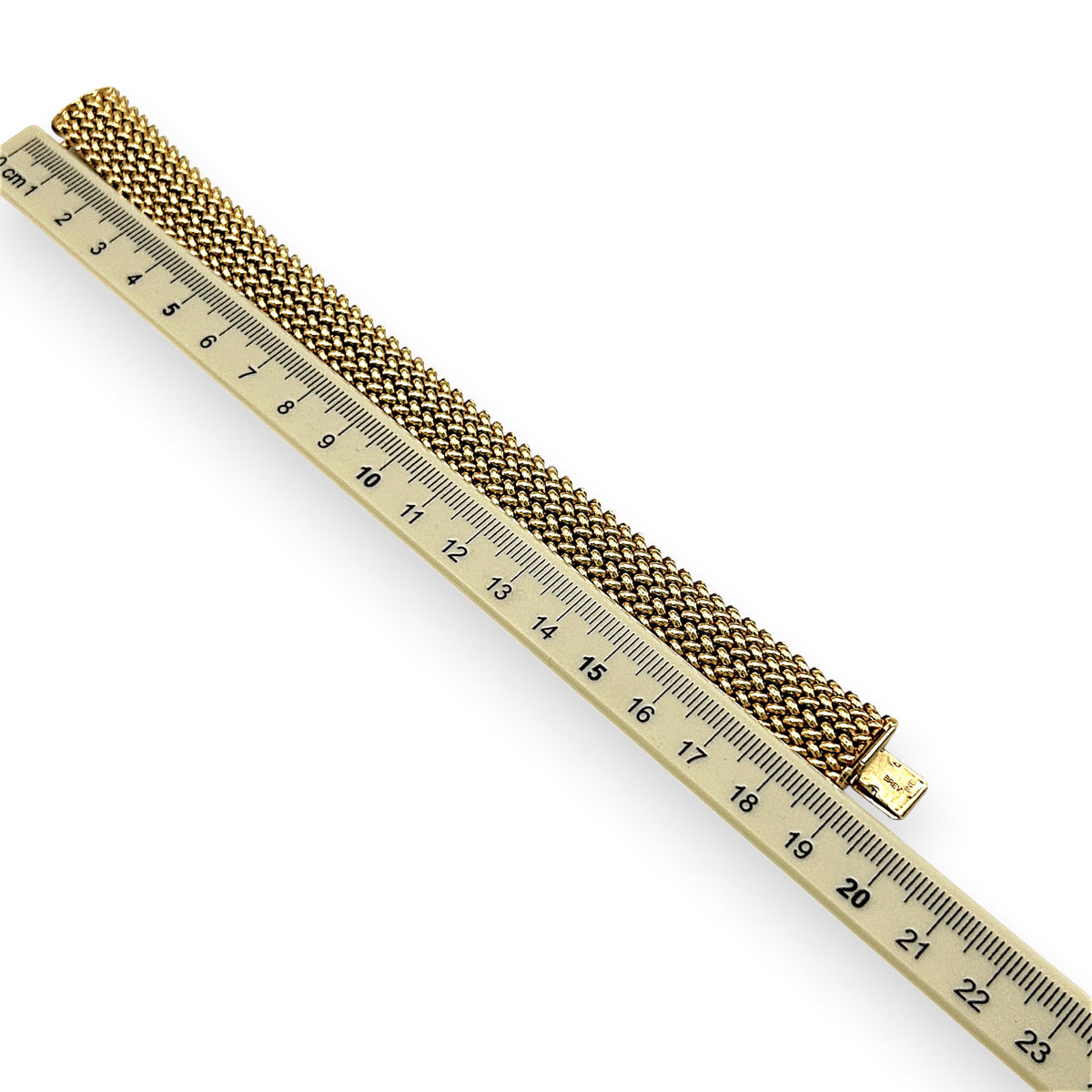 NZGD | 14ct Gold Radiant Woven Glow Bracelet 19cm
