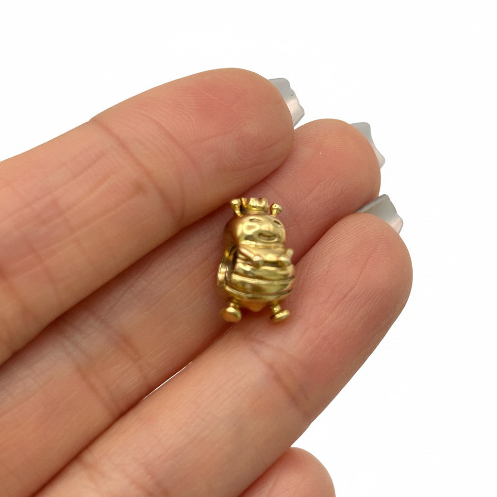 NZGD | 14ct Gold Pandora Charm - Queenbee