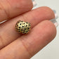 NZGD | 14ct Gold Bead Charm - Golden Whisper Orb