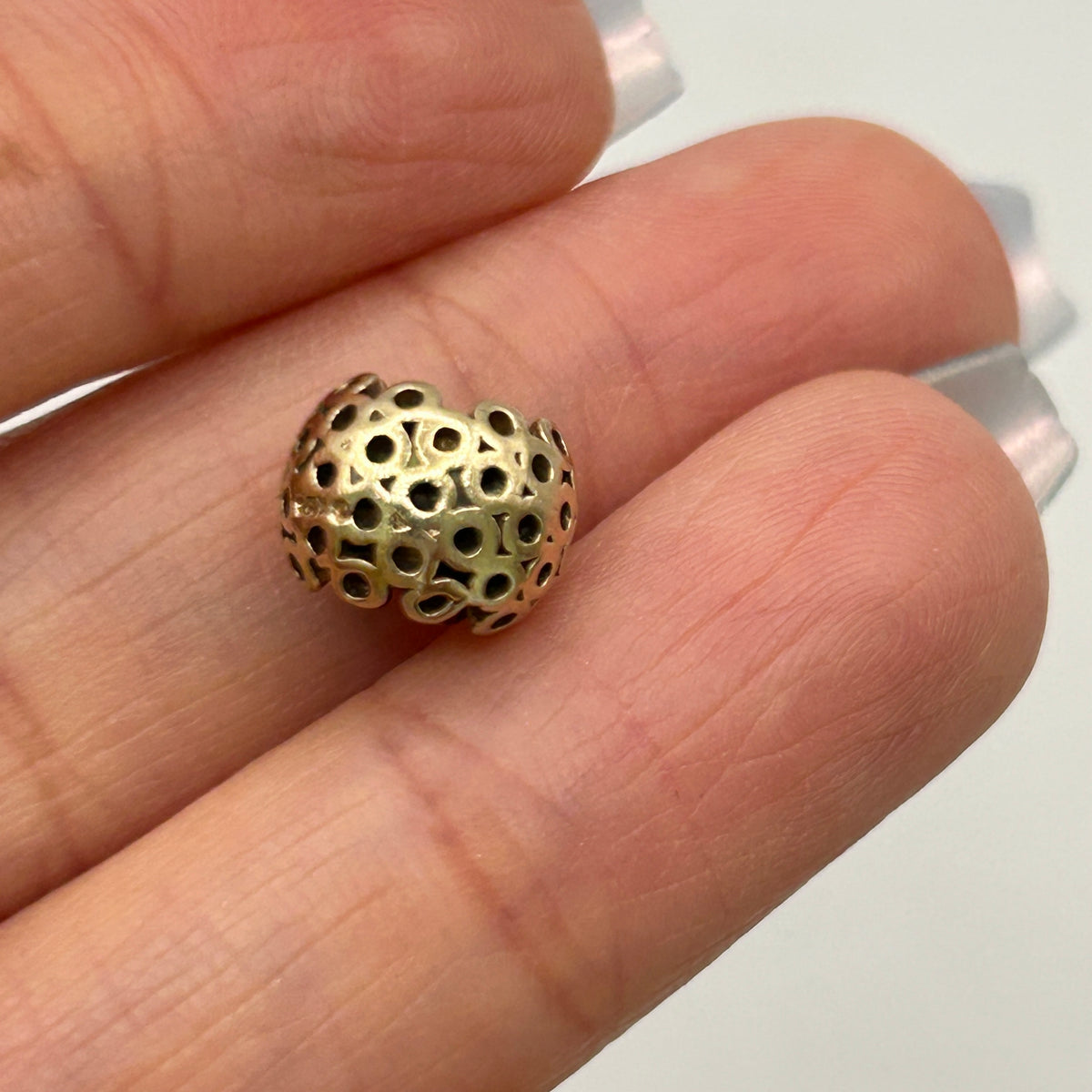 NZGD | 14ct Gold Bead Charm - Golden Whisper Orb
